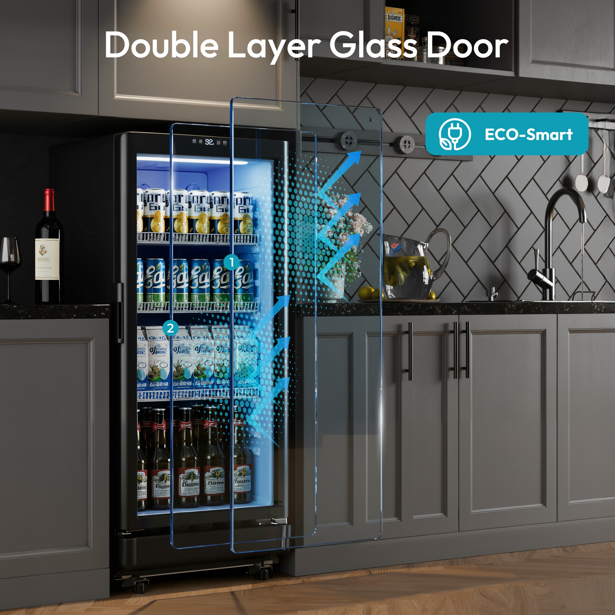 Euhomy CDR002-6BL-E-LS-SC Beverage-Dispensers - View #4