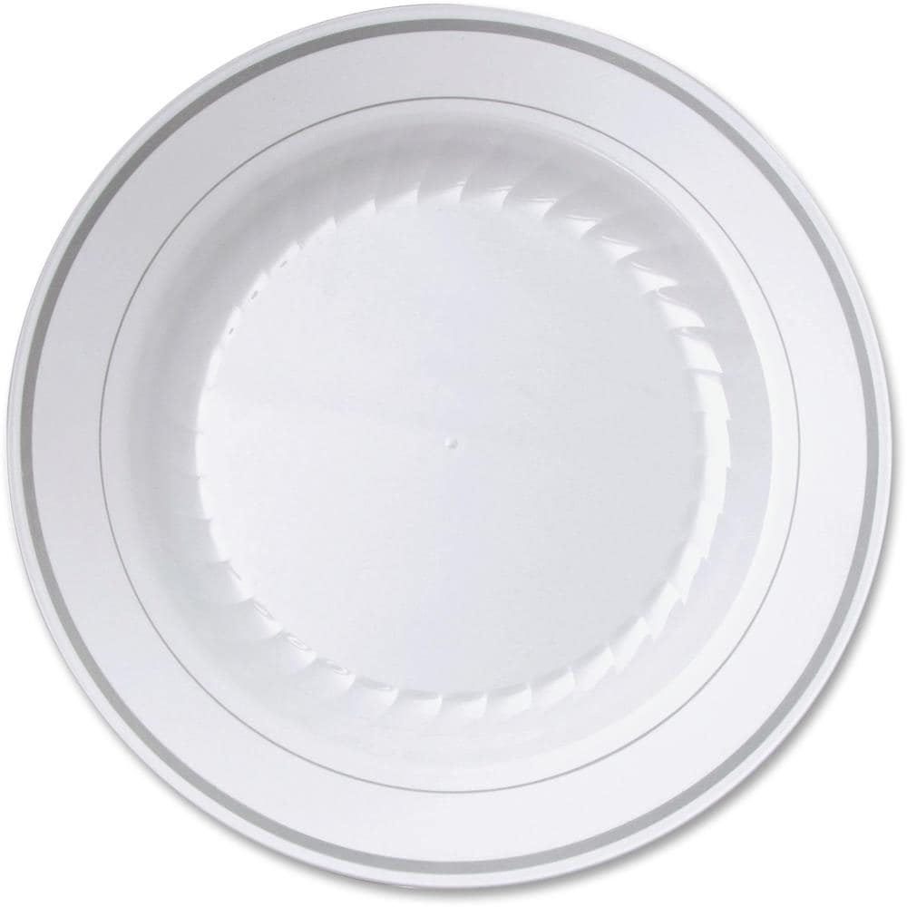 WNA 10-Pack White Plastic Leak Proof Disposable Dinner Plates at Lowes.com