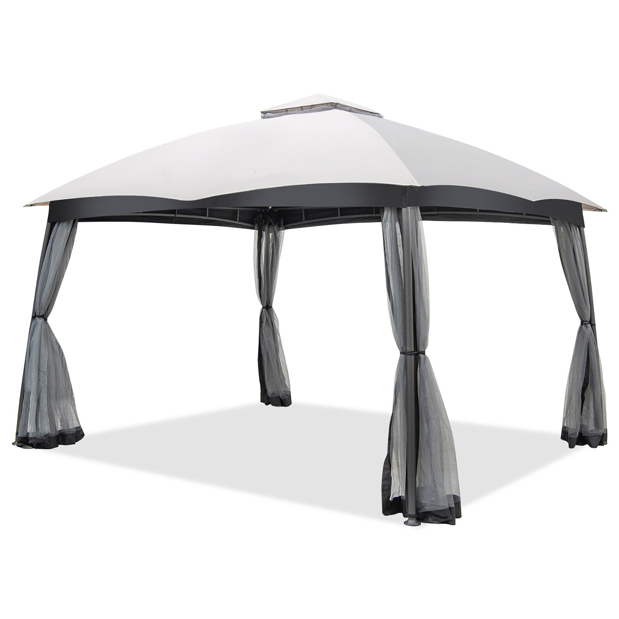 Forclover HYFL-54GR 12-Feet x 10-Feet Rectangle Gray Standard canopy