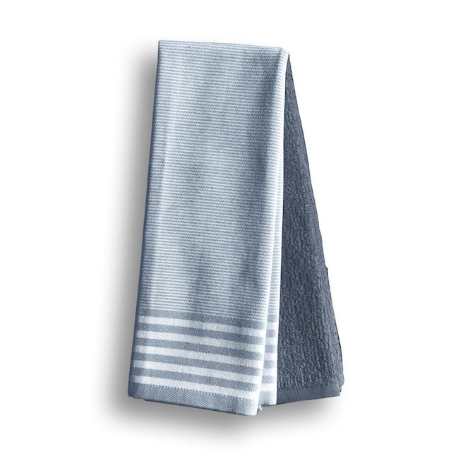 Brielle Home 2 Pack Kitchen Towel Set, Blue - 100% Turkish Cotton -  Traditional Style - Designed and Made in Turkey - Perfect for Any Kitchen  in the Kitchen Towels department at