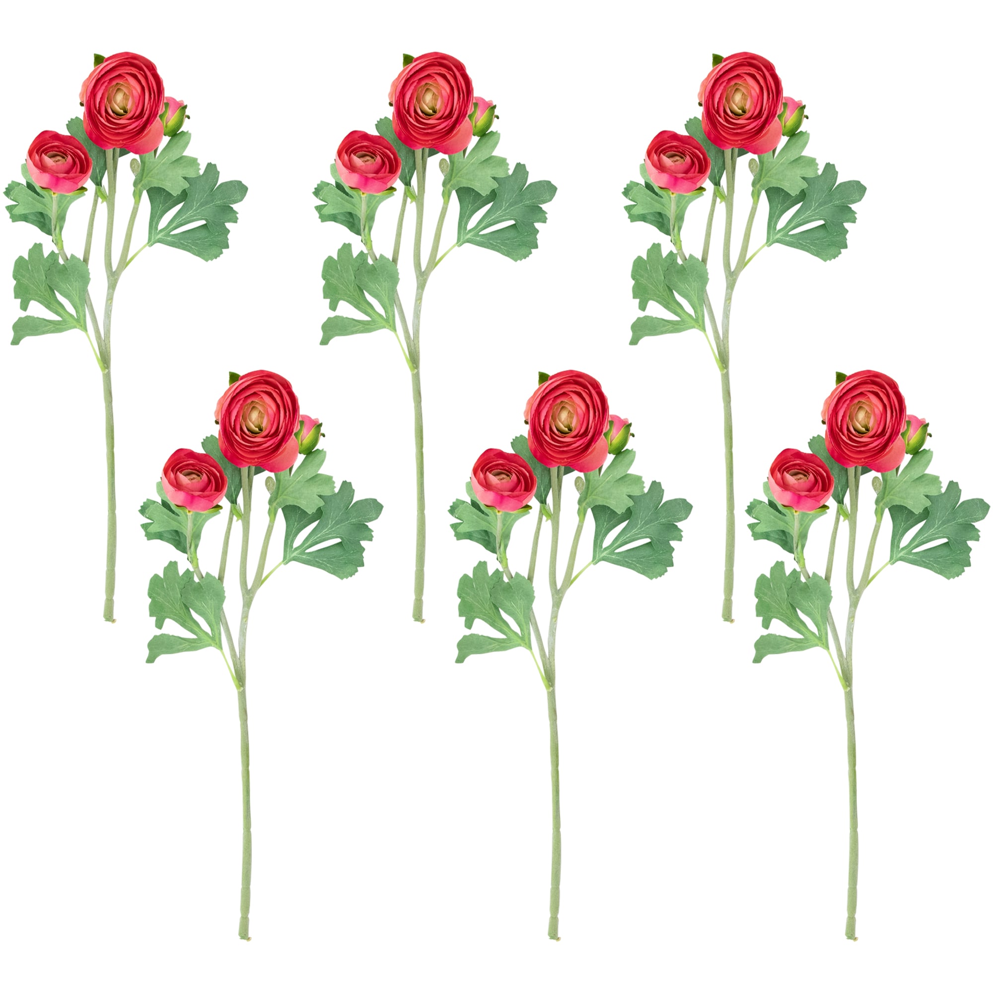 Northlight 35644515 21-in Pink Indoor Hanging Ranunculus Artificial flower