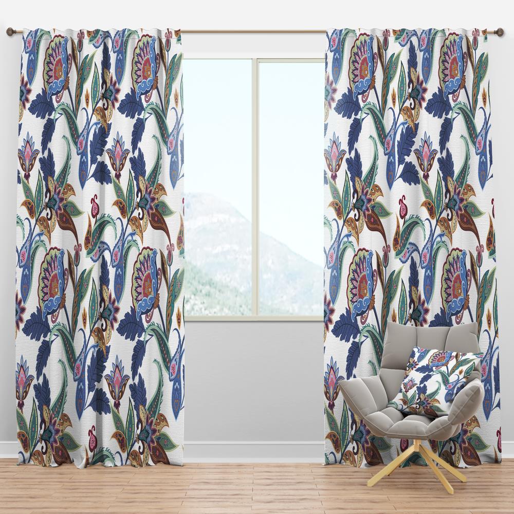 Designart CTN18572-52-120 120-Inches White Room darkening Thermal lined Rod pocket Single curtain panel