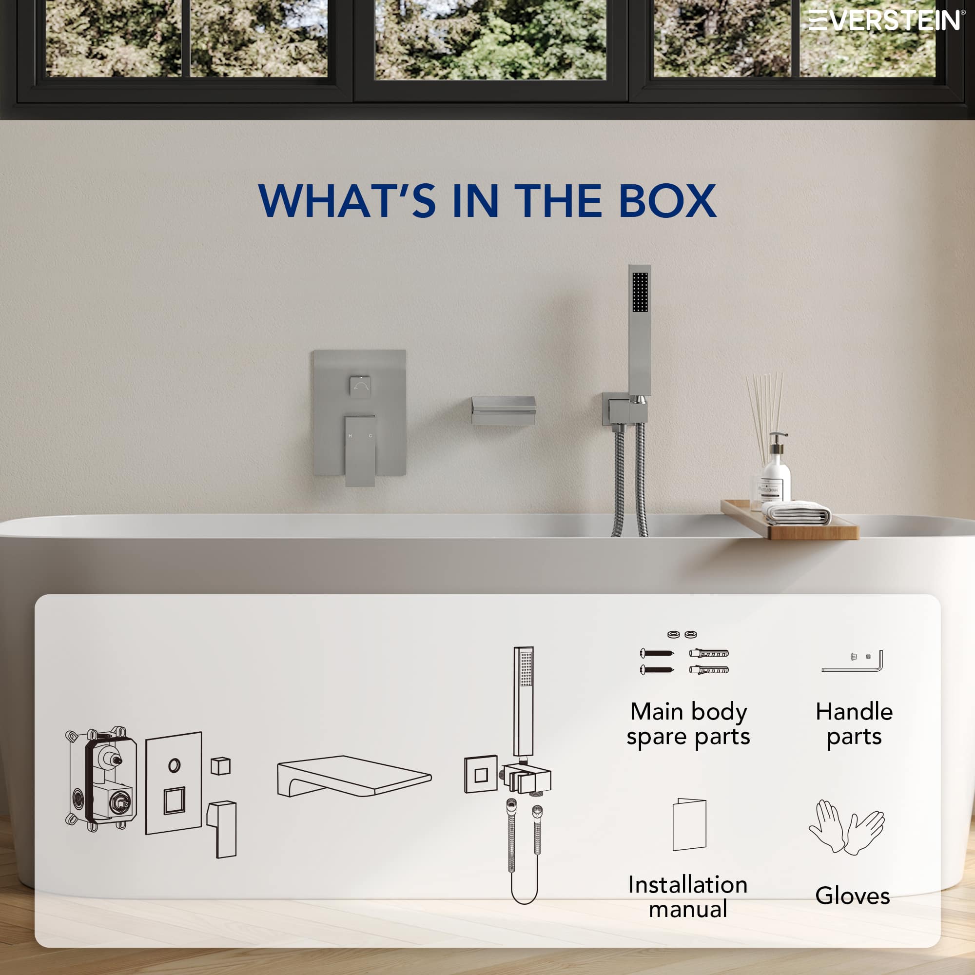 EVERSTEIN M6502NI-BL Tub-Shower-Faucets - View #9