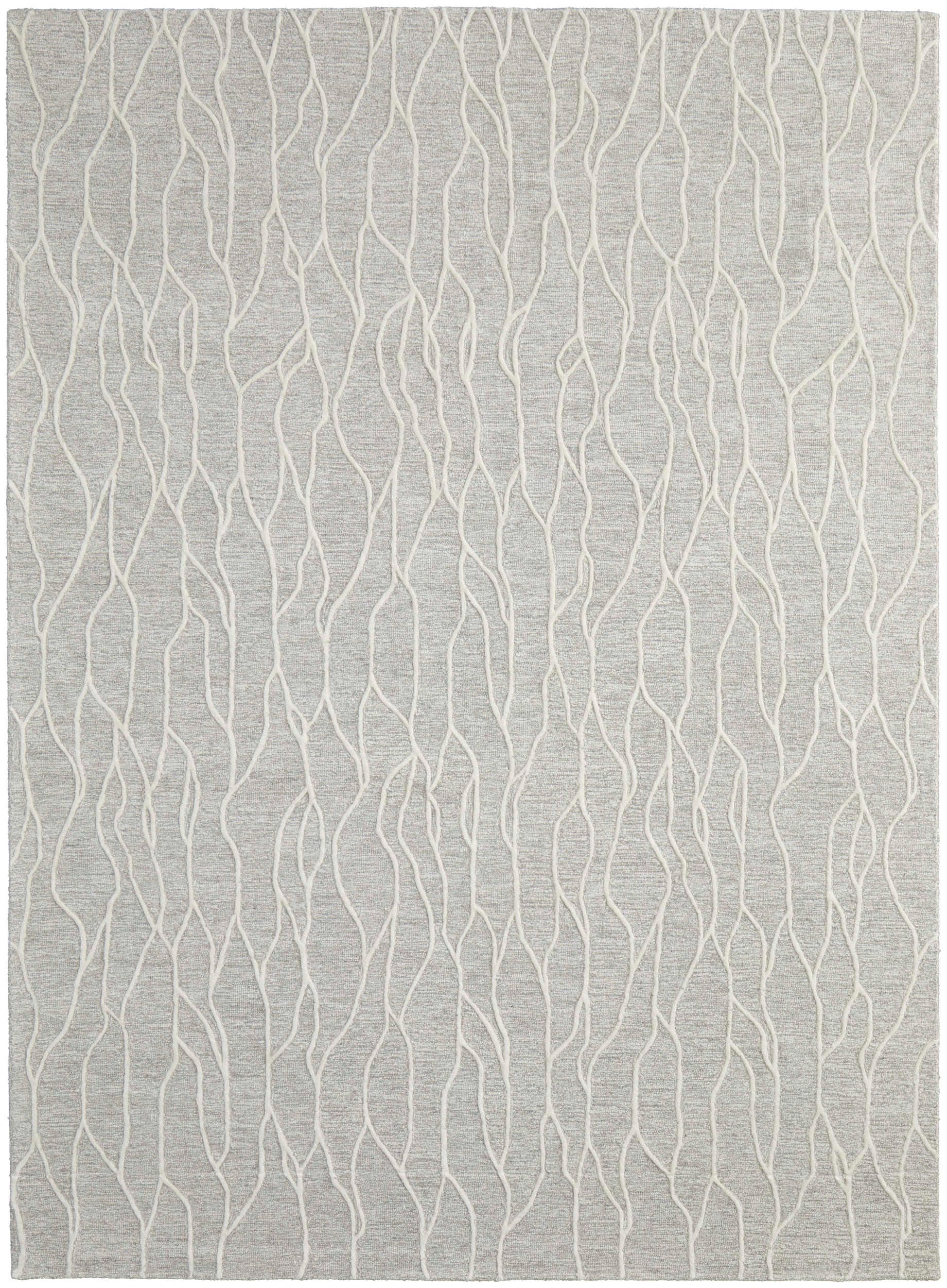 Room Envy 742R8734IVYGRYJ00 12 x 15 (ft) Tufted Wool Taupe/Ivory Rectangular Indoor Abstract Area rug