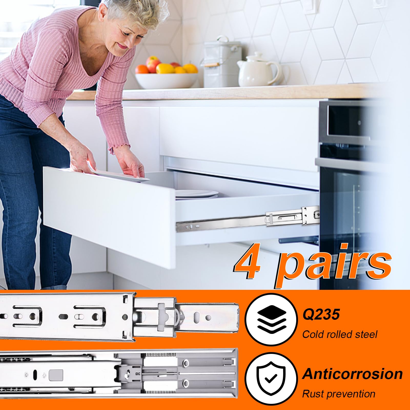 SenQWFa LDC0821C306 Drawer-Slides - View #7