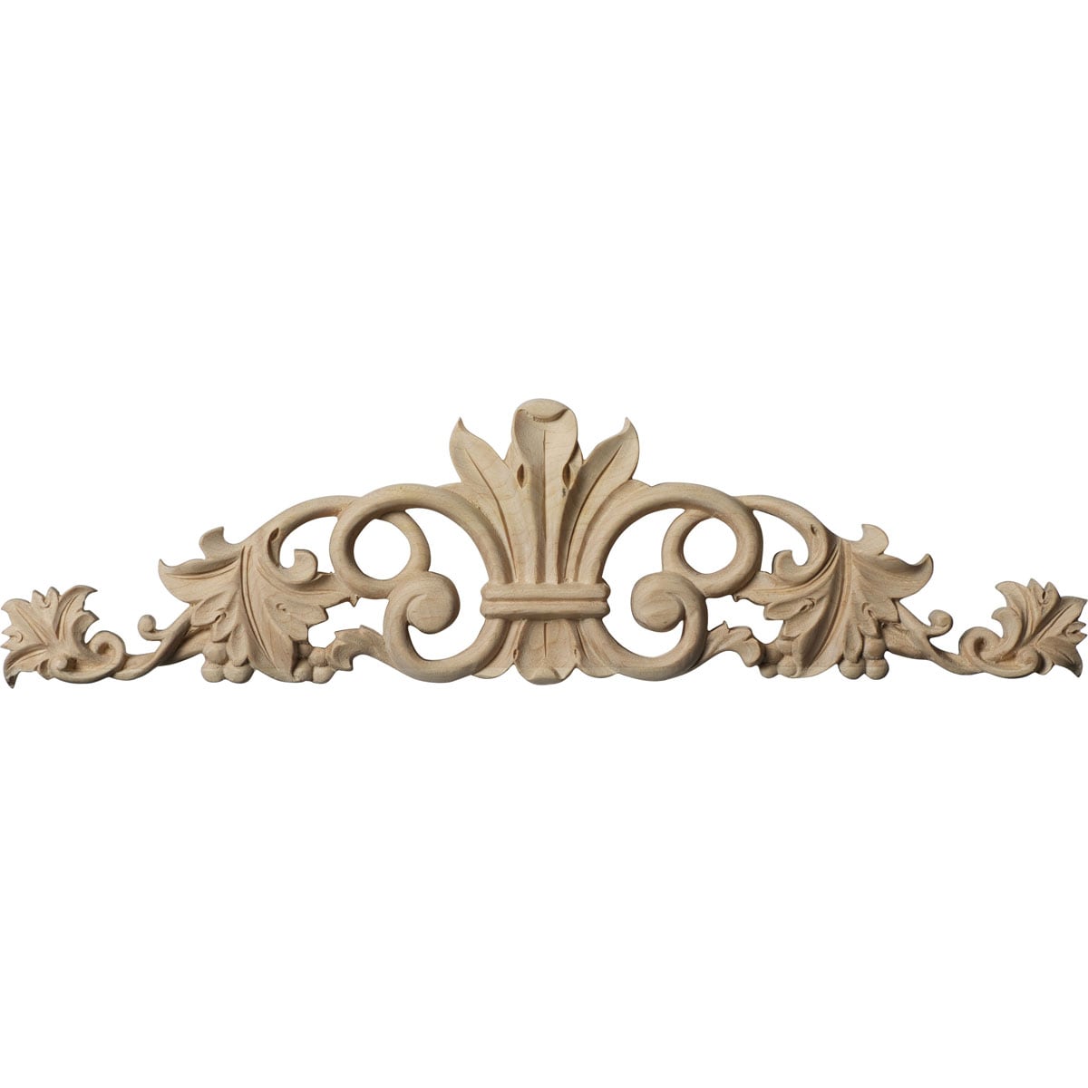 Ekena Millwork ONL12X03X01MAAL Marseille 12-Inches W x 3.5-Inches H Unfinished Applique