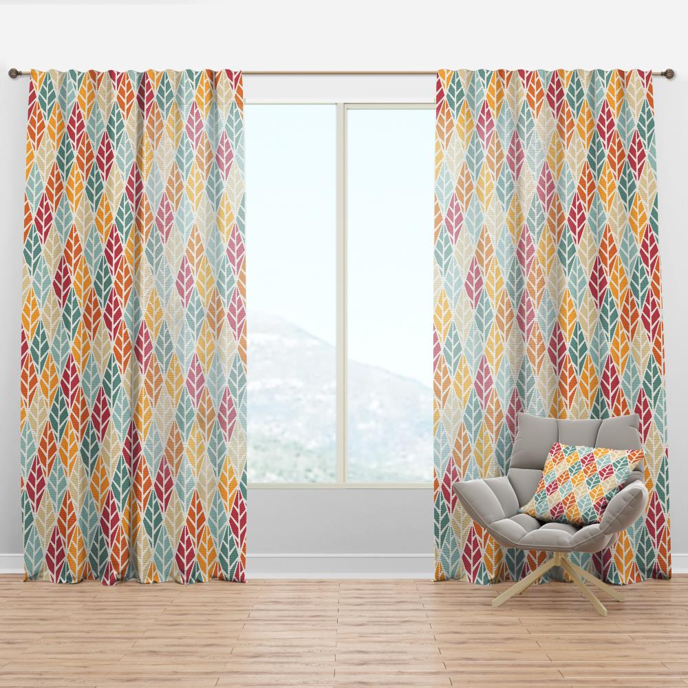 Designart CTN24513-52-84 84-Inches Multiple colors/finishes Abstract Room darkening Thermal lined Rod pocket Single curtain panel