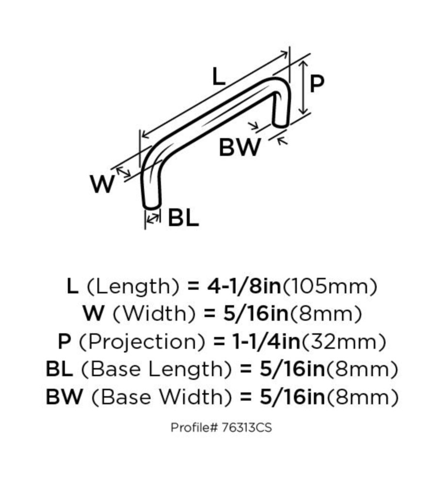 Amerock BP76313CS26D Cabinet-Pulls - View #6
