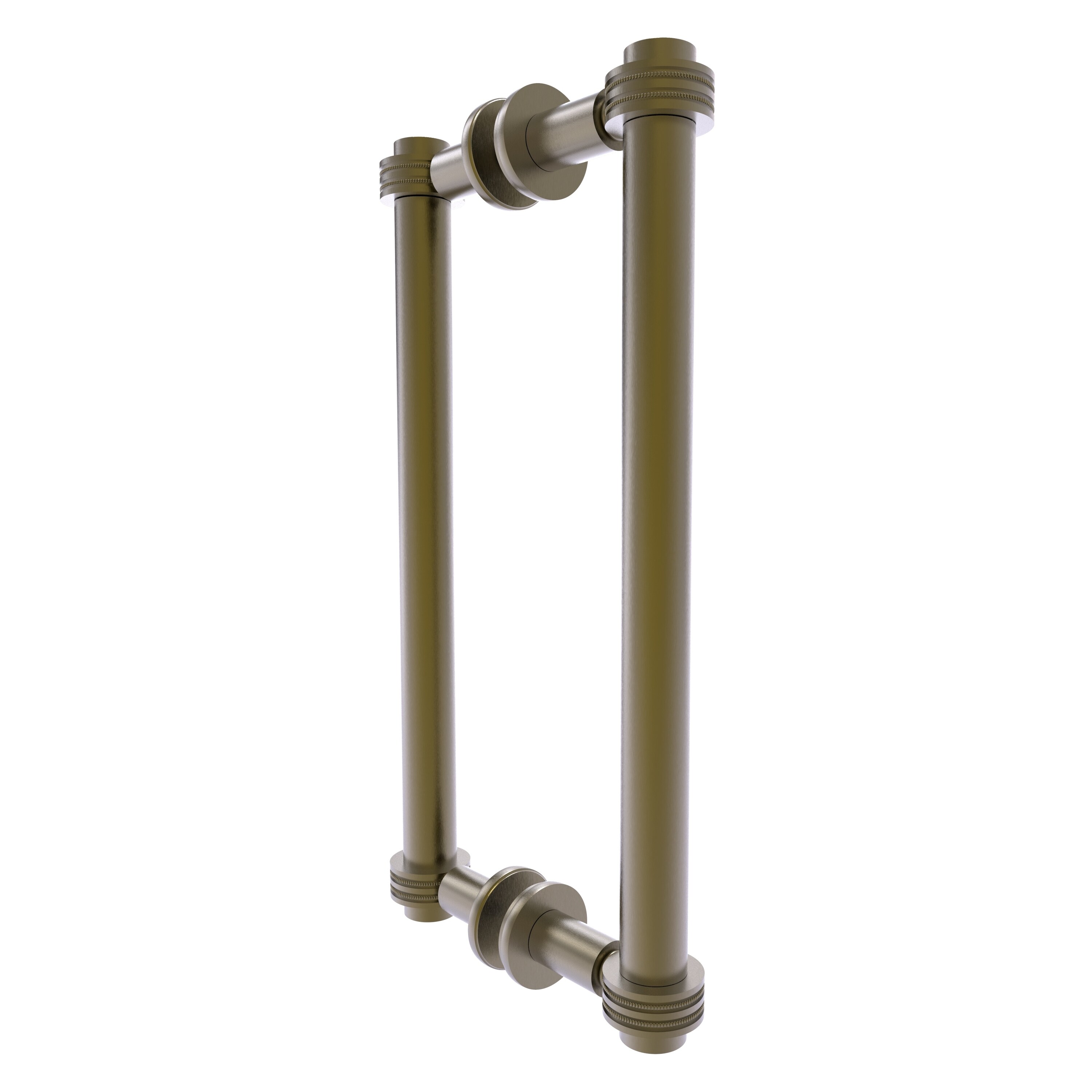 Allied Brass 404D-12BB-ABR Antique brass 12-Inches Hinged shower door Handle