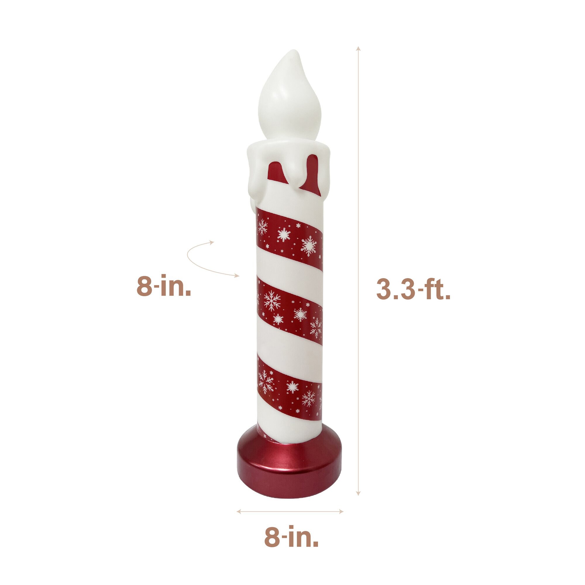 Fraser Hill Farm FFBM-1CND-RED Table-Christmas-Decorations - View #2