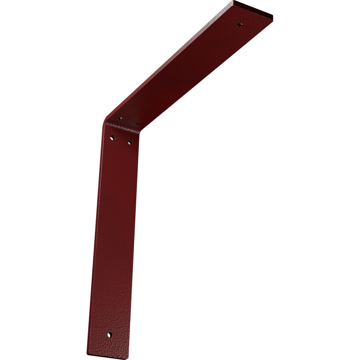 Ekena Millwork BKTM02X12X12HAHRE Hamilton 12-in x 2-in x 12-in Red Steel Countertop support bracket