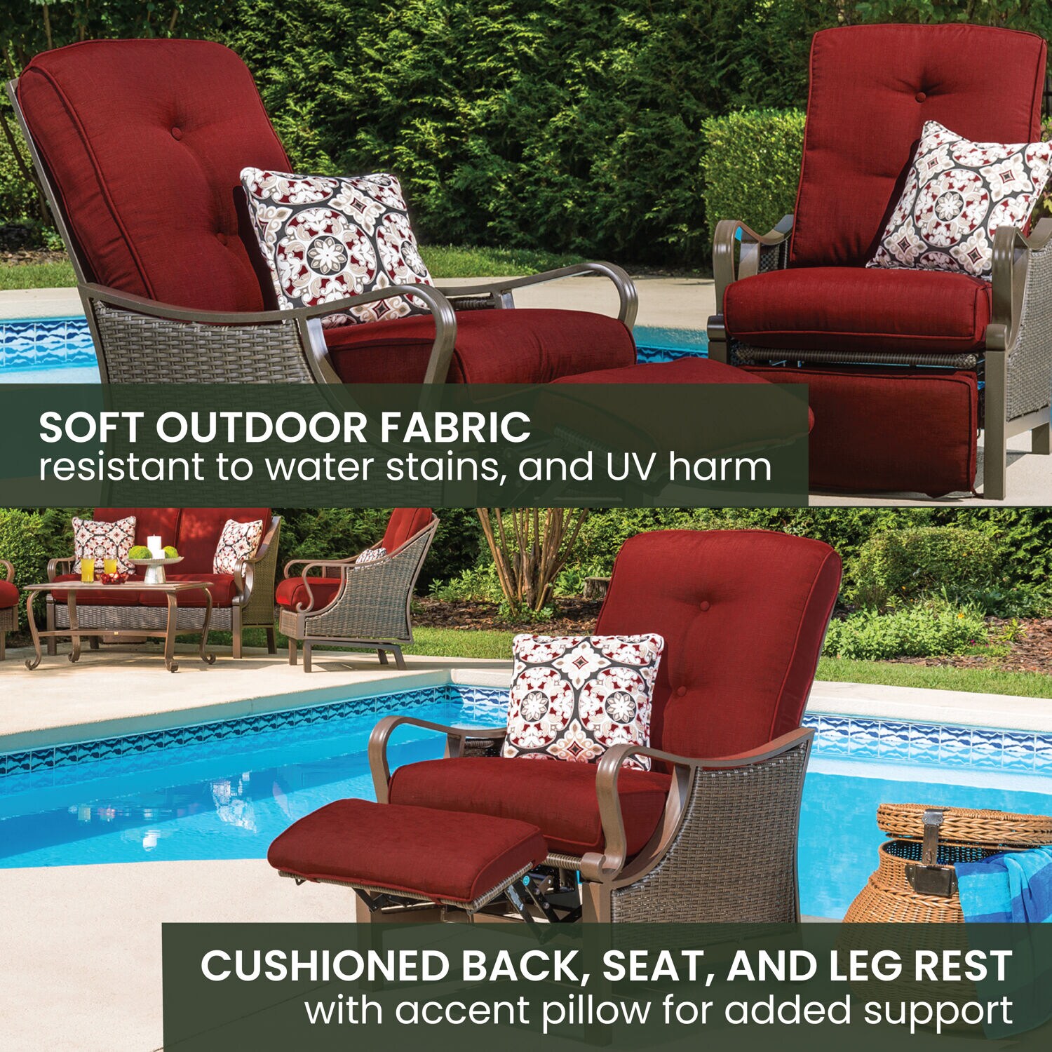 Hanover VENTURAREC-RED Patio-Chairs - View #7