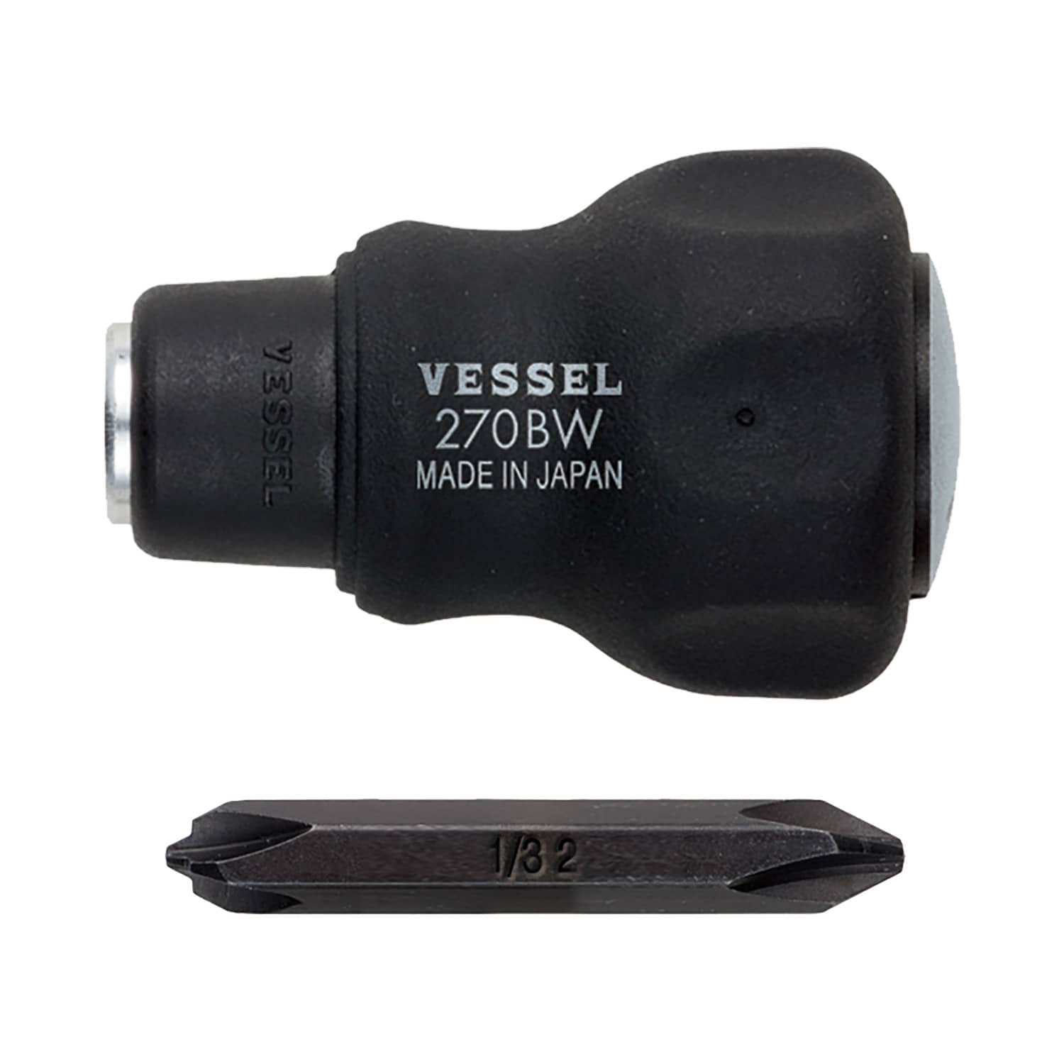 VESSEL 270BW123 #2 1-5/8-in Magnetic Multi-Bit Screwdriver