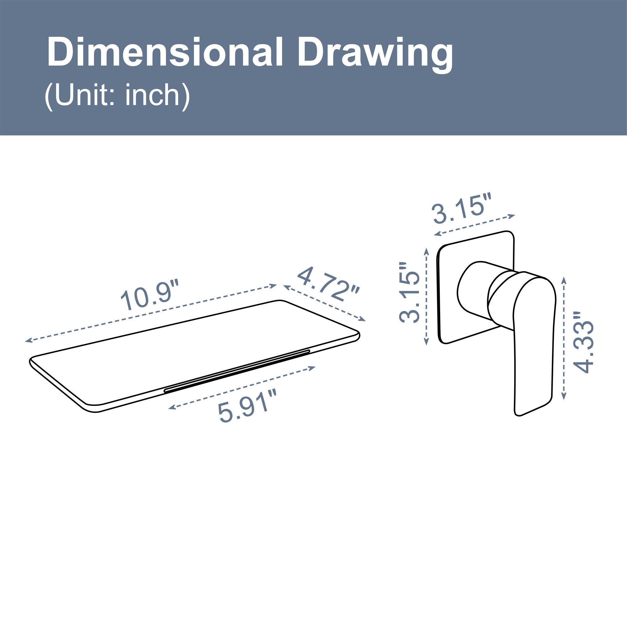 WELLFOR SMG-2415BG Roman-Tub-Faucets - View #6