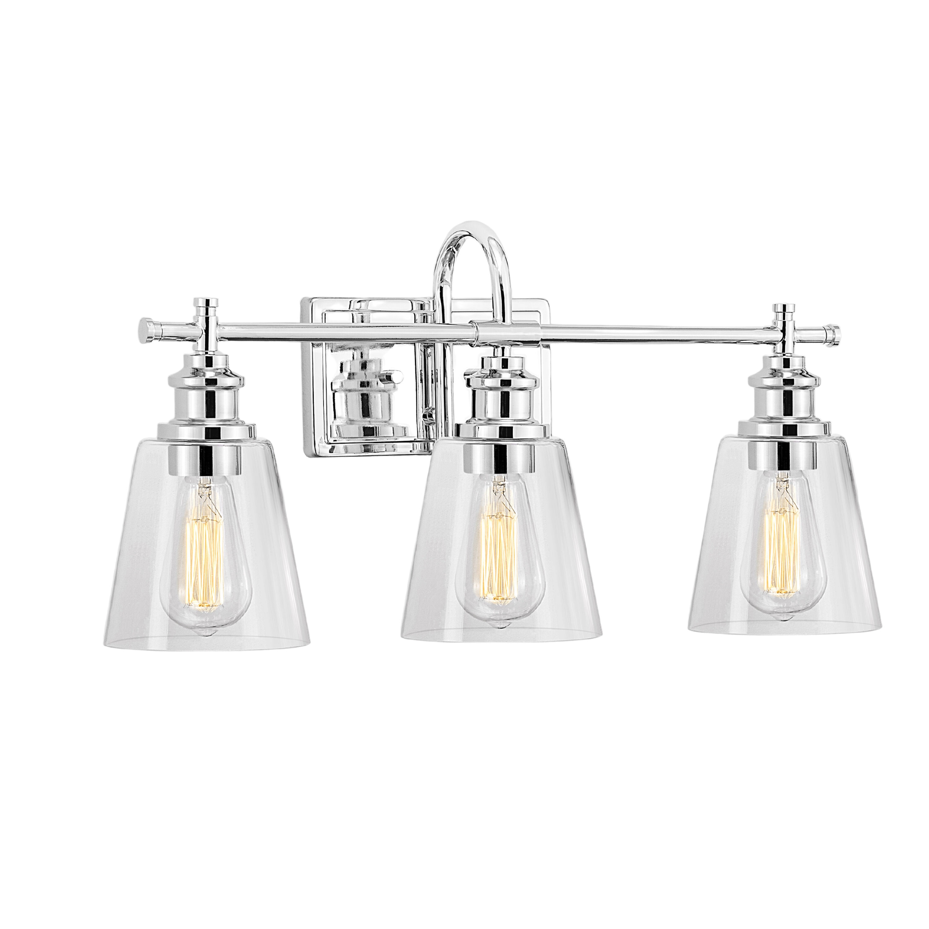 KAWOTI 21143 Armma 24-in 3 -Light Polished Chrome Modern/contemporary Vanity light