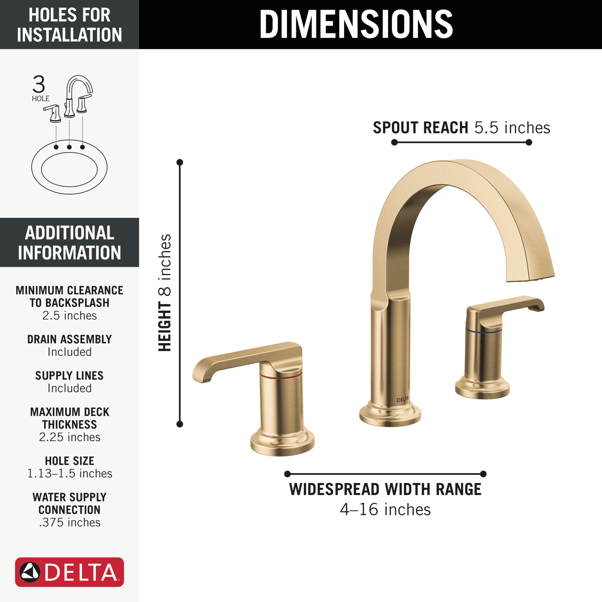 Delta 35588-CZ-PR-DST Lavatory-Faucets - View #3
