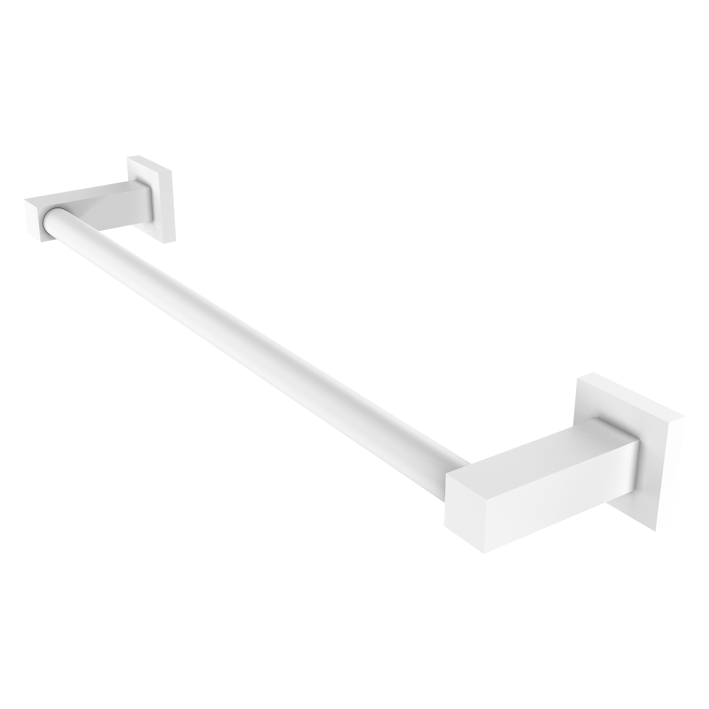 Allied Brass MT-41-18-WHM Montero 18-in Matte White Wall mount Single Towel Bar