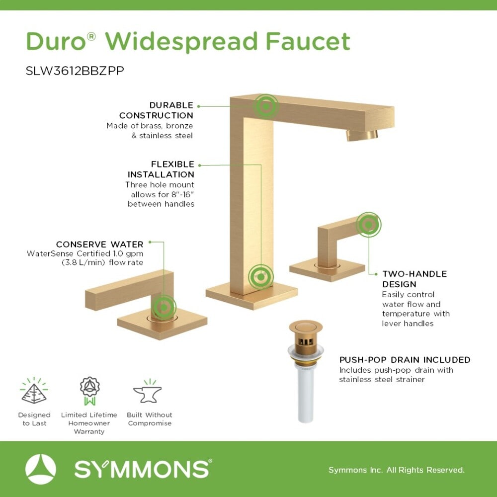 Symmons SLW3612BBZPP Lavatory-Faucets - View #4