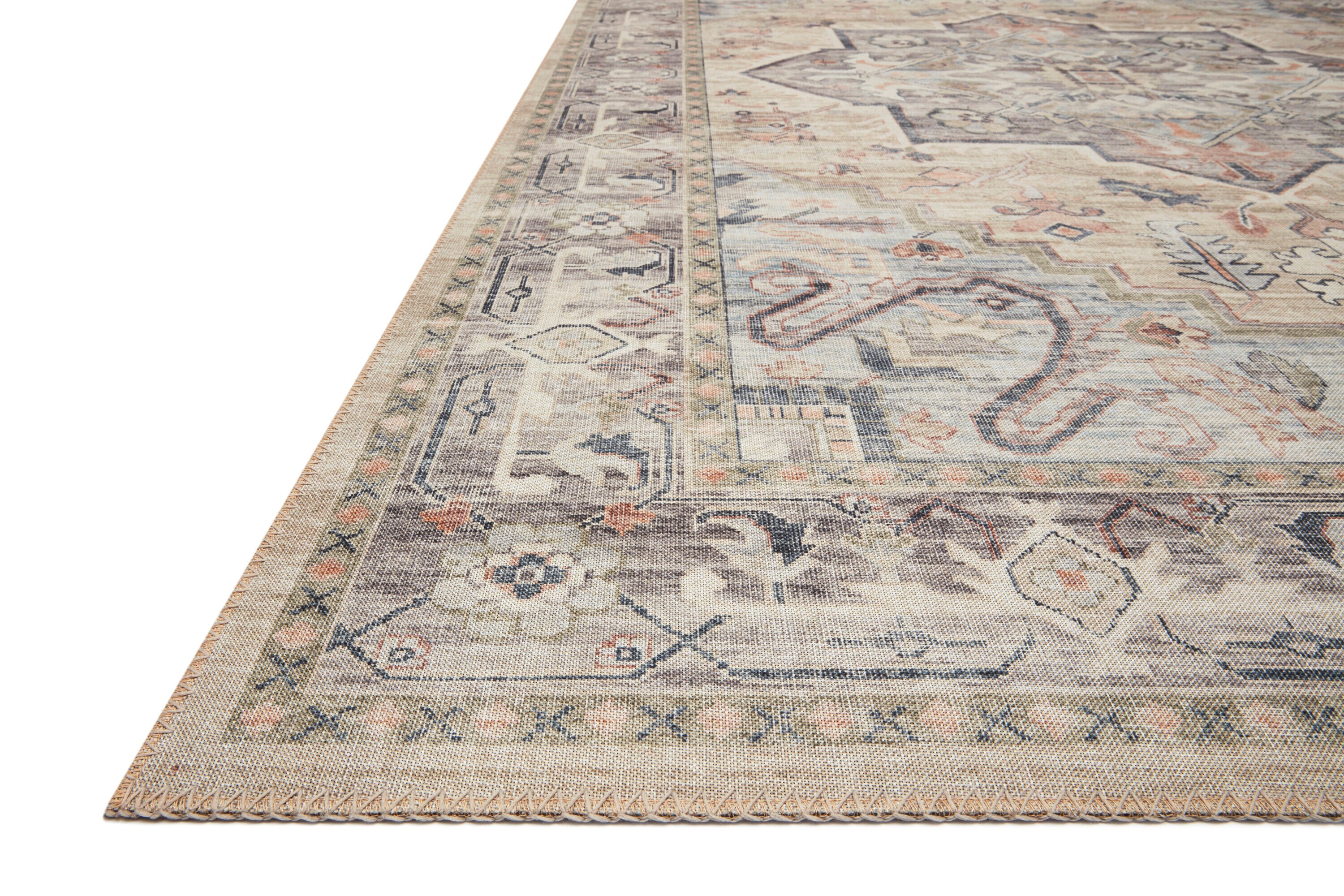 Elysian Ivory Oriental 9' x 12' Flat Woven Synthetic Rug