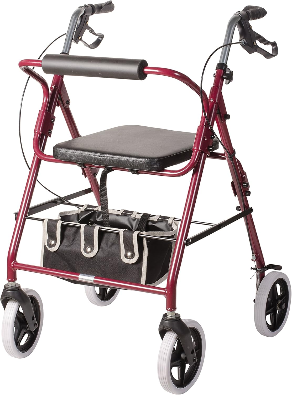 Dmi Dmi Lightweight Adjustable Seat Height Aluminum Rollator Walker