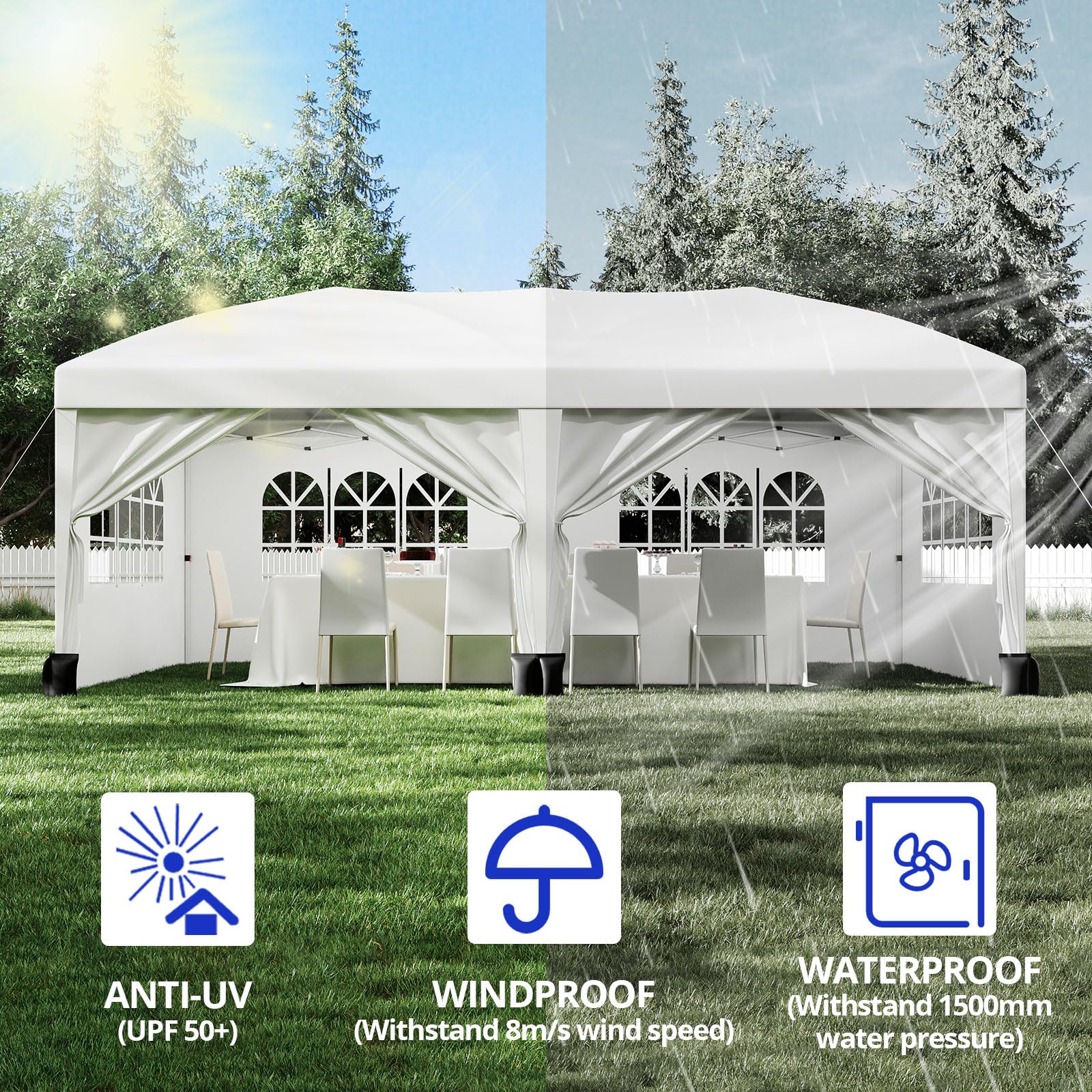 IdealHouse 4Z0-VZD9CKG1 Wood-Resin-Gazebos - View #2