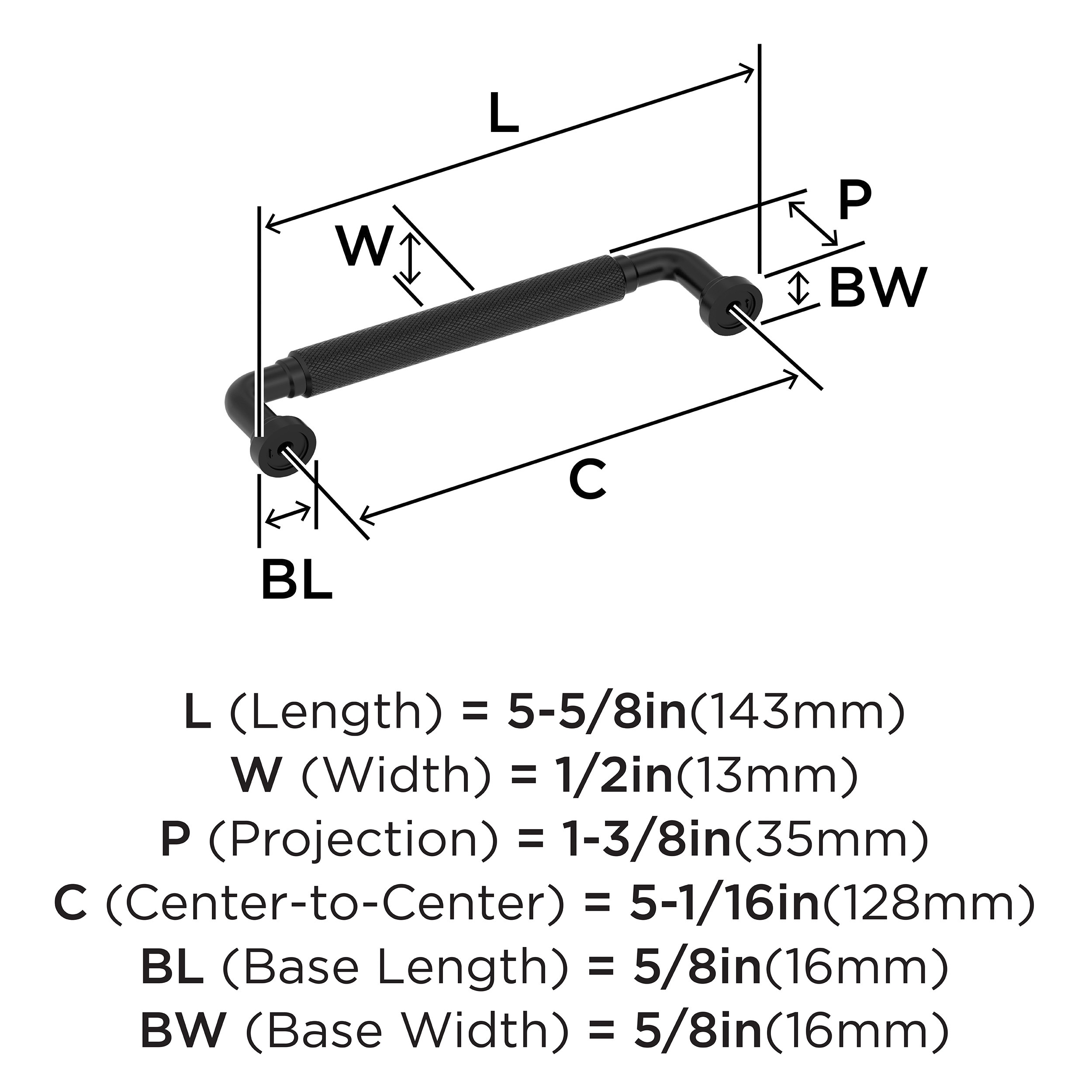 Amerock BP37683MB Cabinet-Pulls - View #4