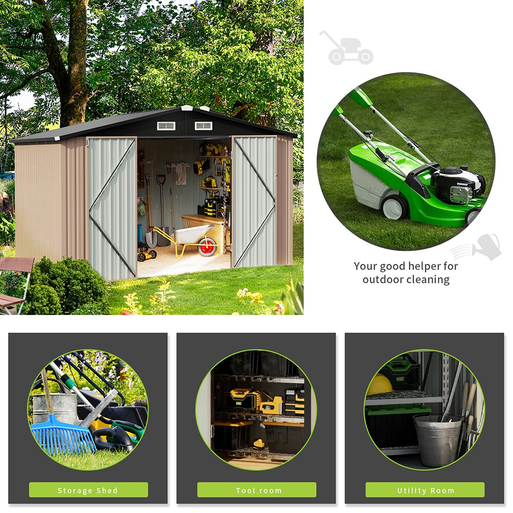 AOXUN G37009 Metal-Storage-Buildings-Sheds - View #5