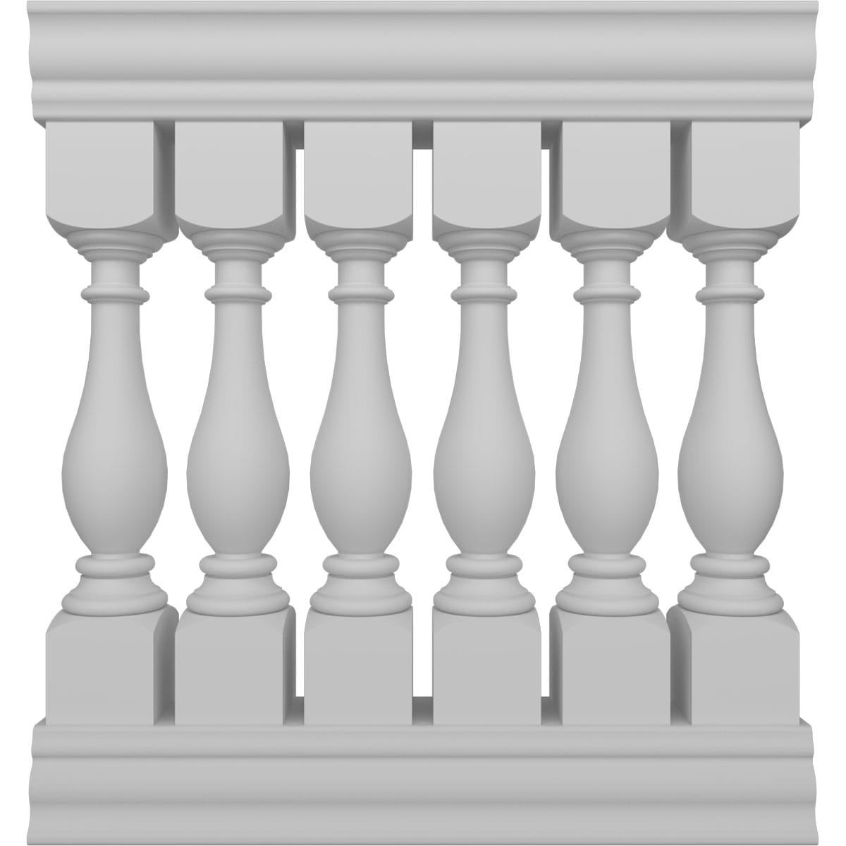 Ekena Millwork BALK42X036LGA FiberThane 3-Feet x 42-Inches Legacy Fiberglass Deck Rail Kit