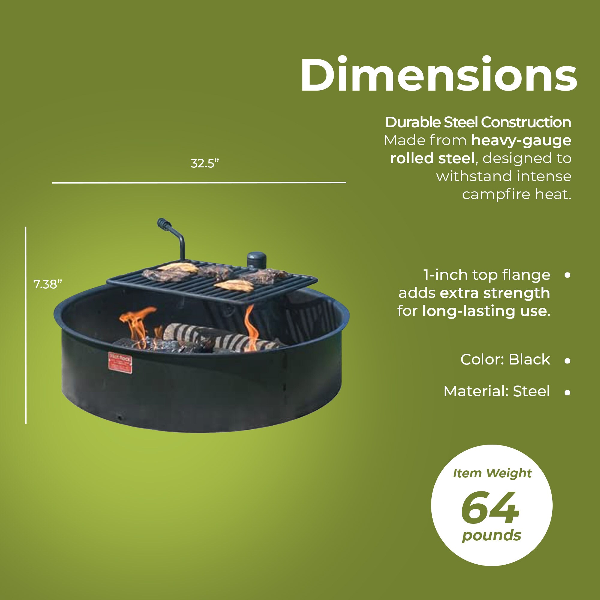 Pilot Rock 253219 Commercial-Fire-Rings - View #2