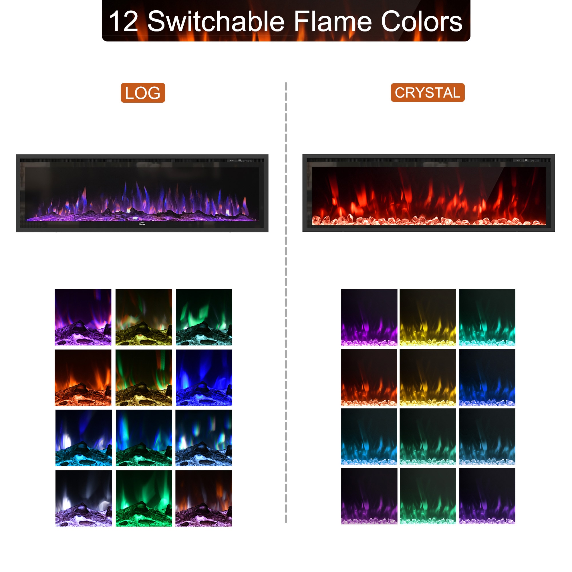 Clihome CL-W42 Electric-Fireplaces - View #9