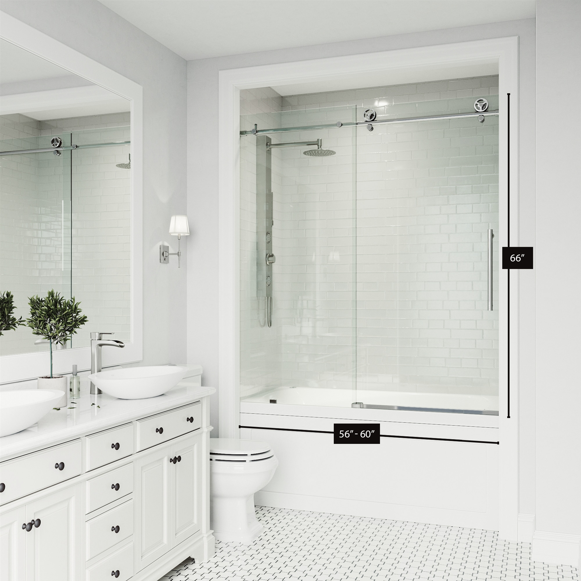VIGO VG6044CHCL6066 Bathtub-Doors - View #12