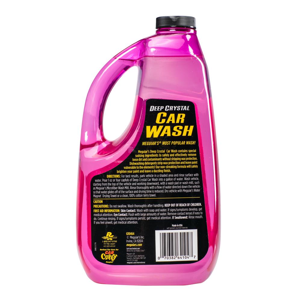 Meguiar's Deep Crystal Car Wash, G10464, 64 Oz 64-fl oz Car Exterior Wash  in the Car Exterior Cleaners department at
