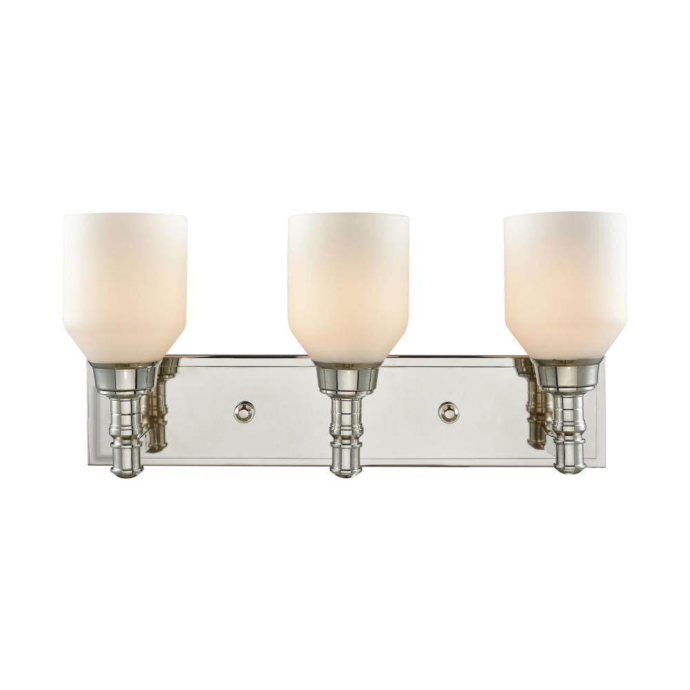 Westmore Lighting BB327223 Southaven 20-in 3-Light Polished Nickel Transitional Vanity Light Bar