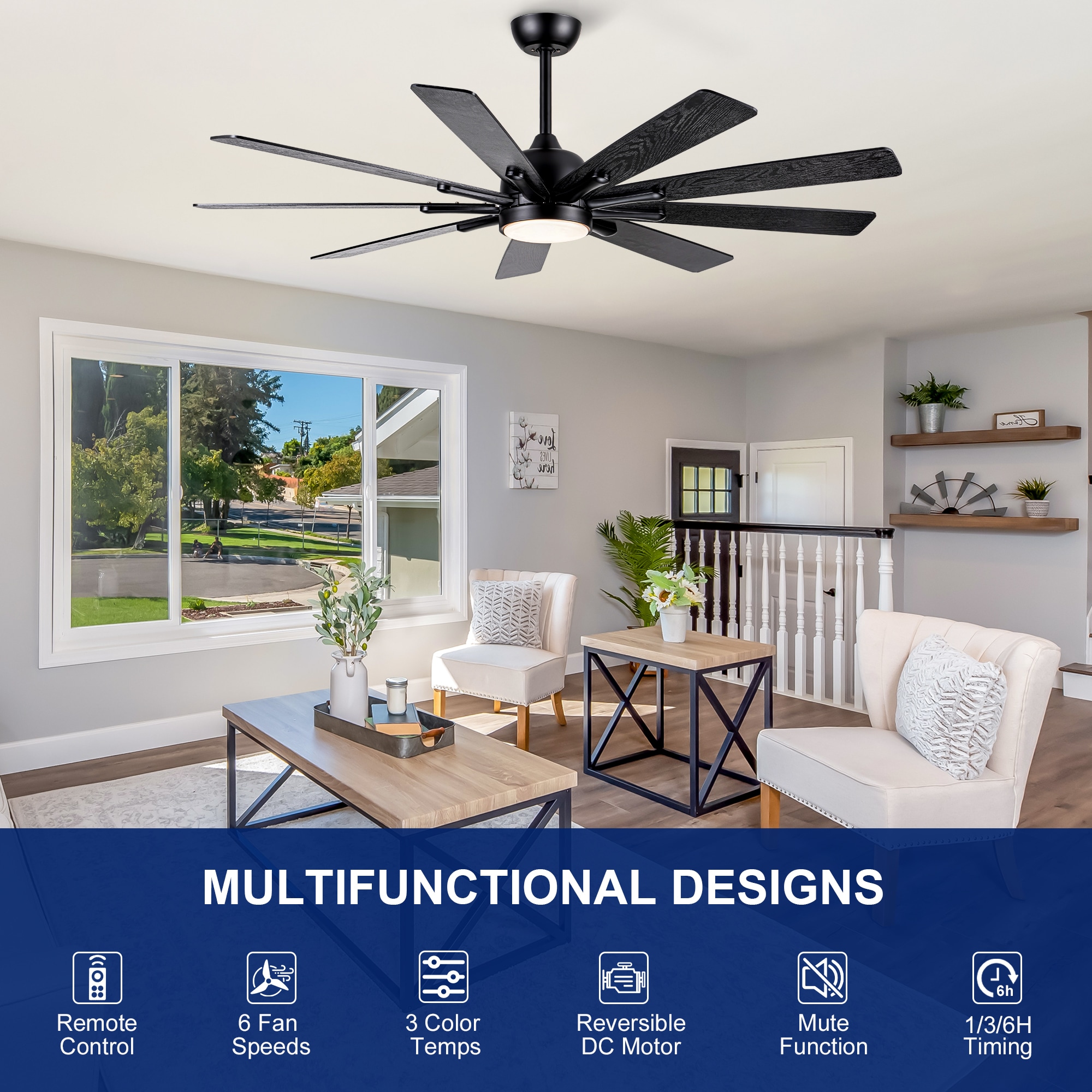 YUHAO LSDC1131BK622 Ceiling-Fans - View #4