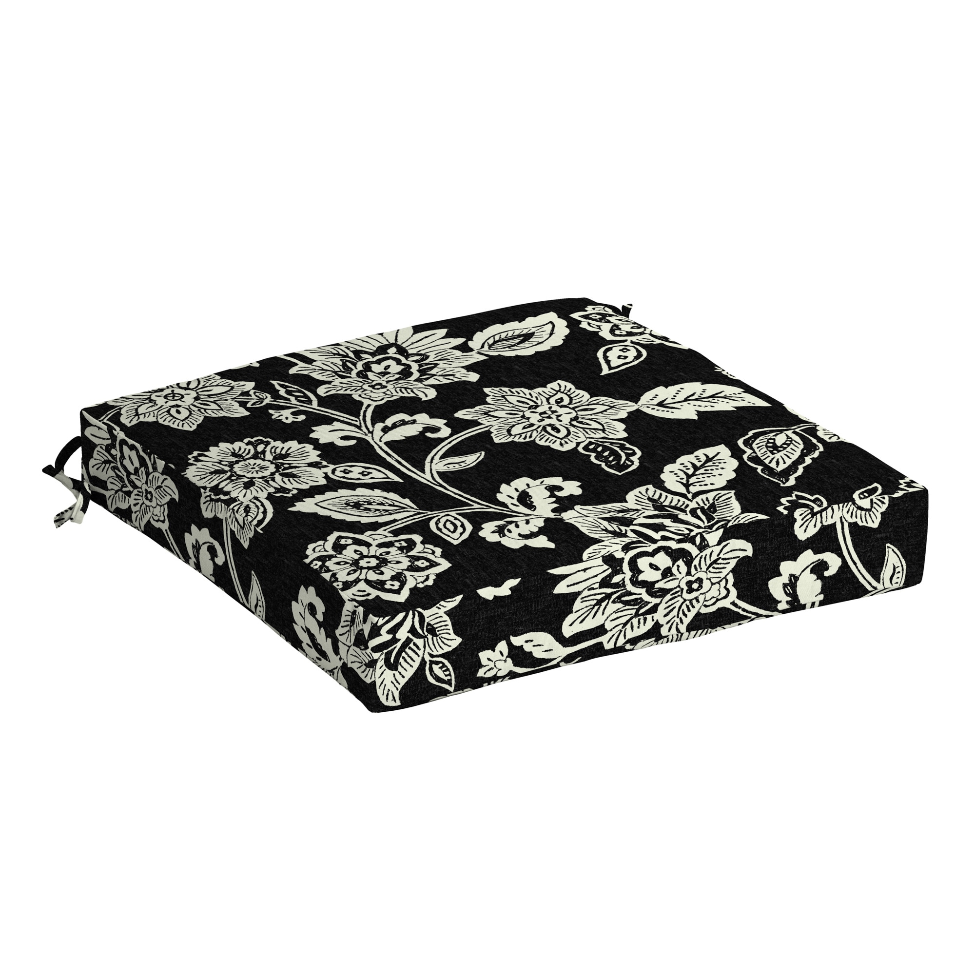 ARDEN ZQ0C414B-D9Z1 19-in x 19-in Ashland Black Jacobean Patio chair cushion
