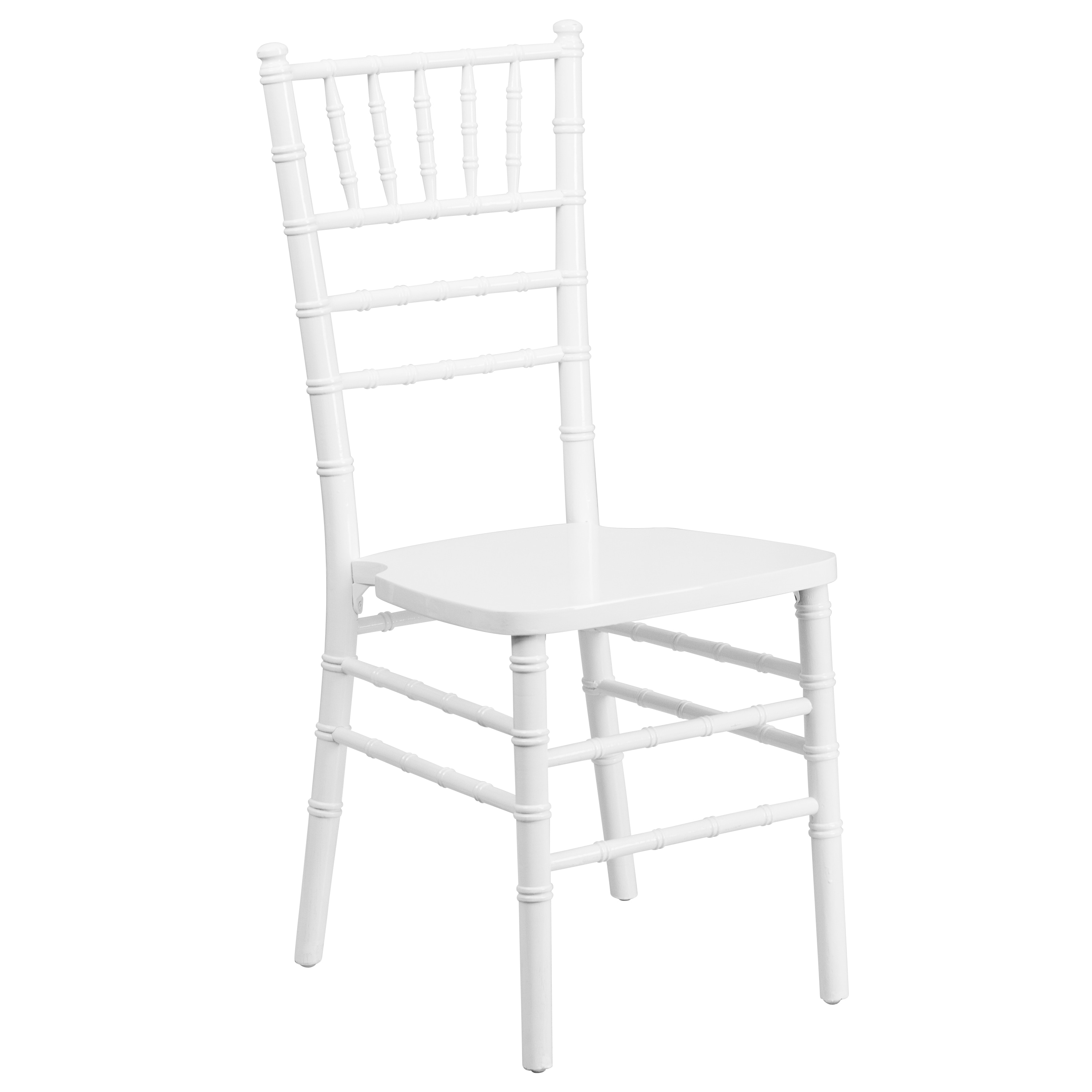 Emma + Oliver White Wood Chiavari Chair