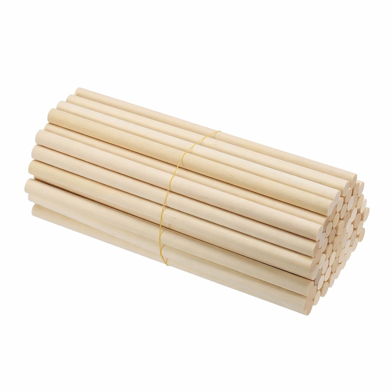 Aoibox  3 8 in x 8 in Unfinished Birch Wood Dowel Rods for Craft Projects and Home Decor Natural Color 60 Pack