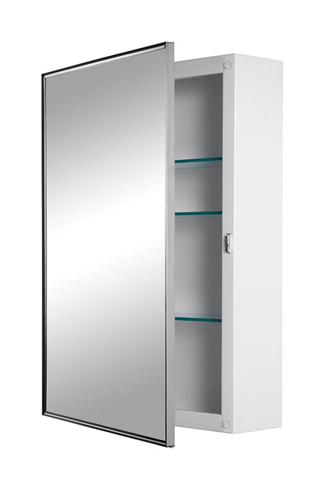 Jensen Styleline 16-in x 22-in Rectangle Surface Mirrored Medicine Cabinet