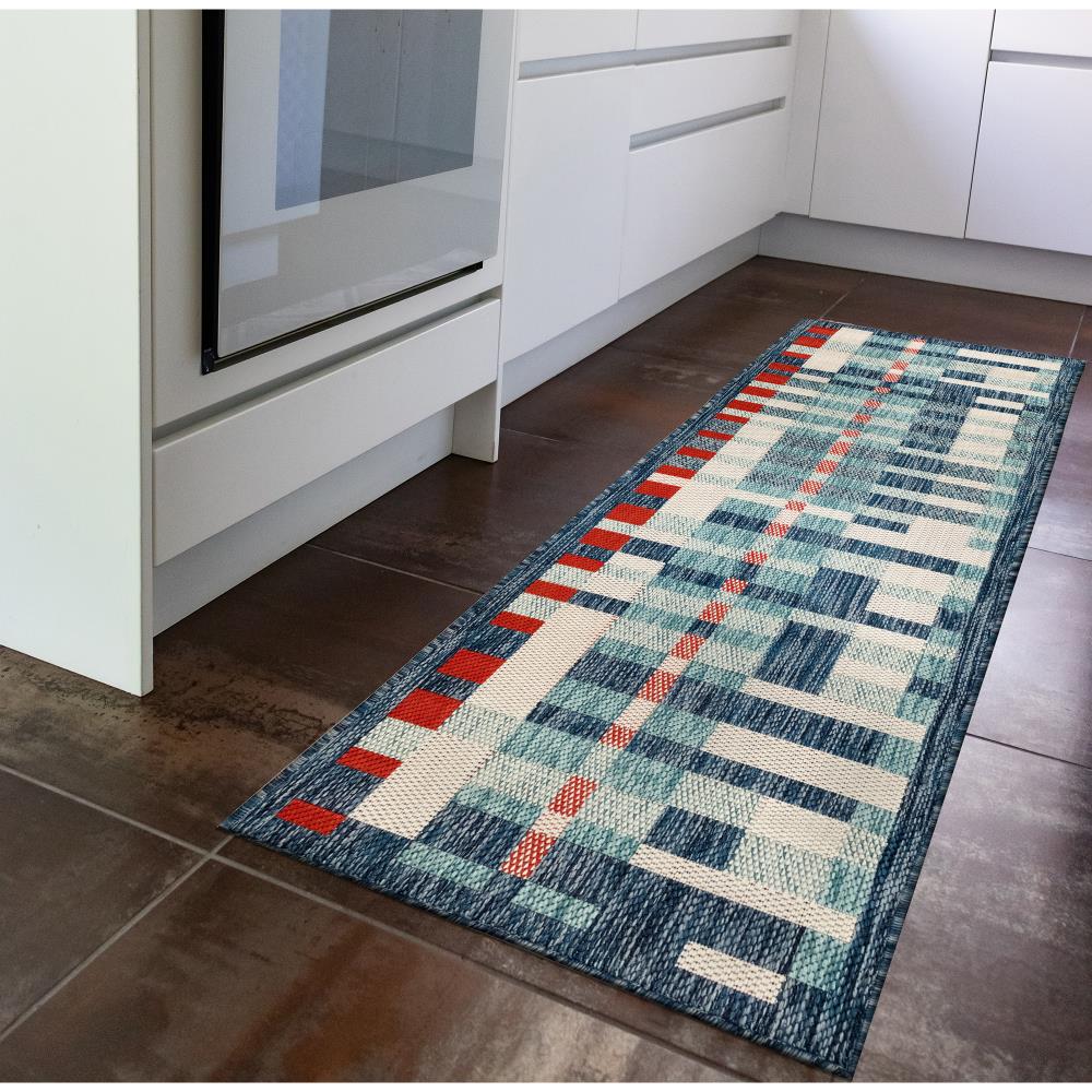 Liora Manne POR45706343 Portofino 3 x 5 Nautical Indoor/Outdoor Geometric Industrial Area Rug