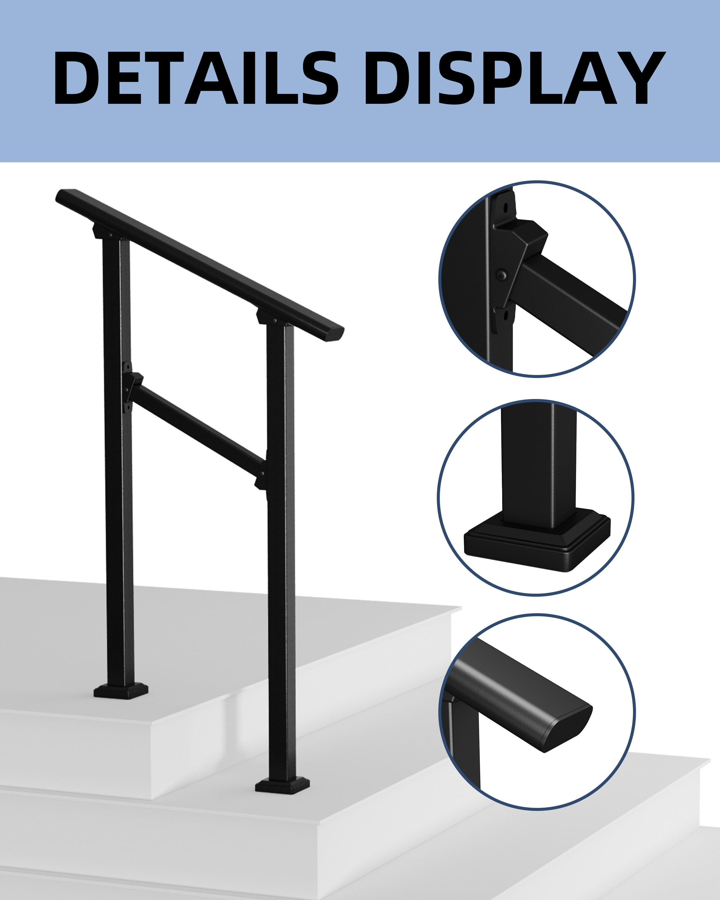IdealHouse BOX-BLCHXTGA-BW Stair-Railing-Kits - View #4