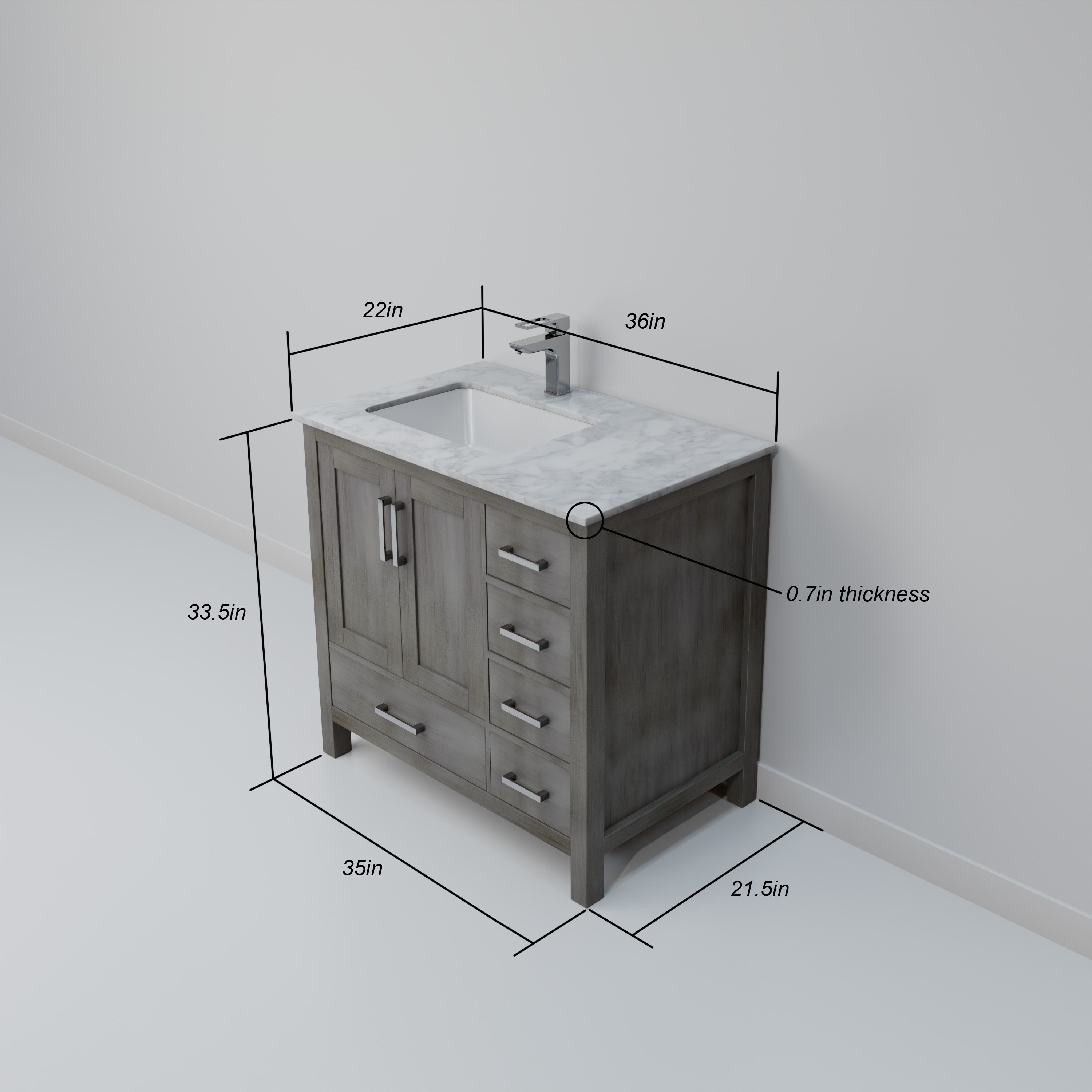 Lexora LJ342236SD00M34L vanities - View #8