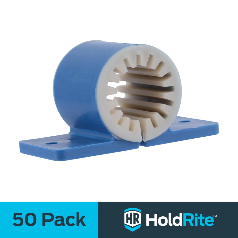 HoldRite 266 50 -Pack 1/2-in to 1/2-in dia Plastic Acoustic isolation clamp