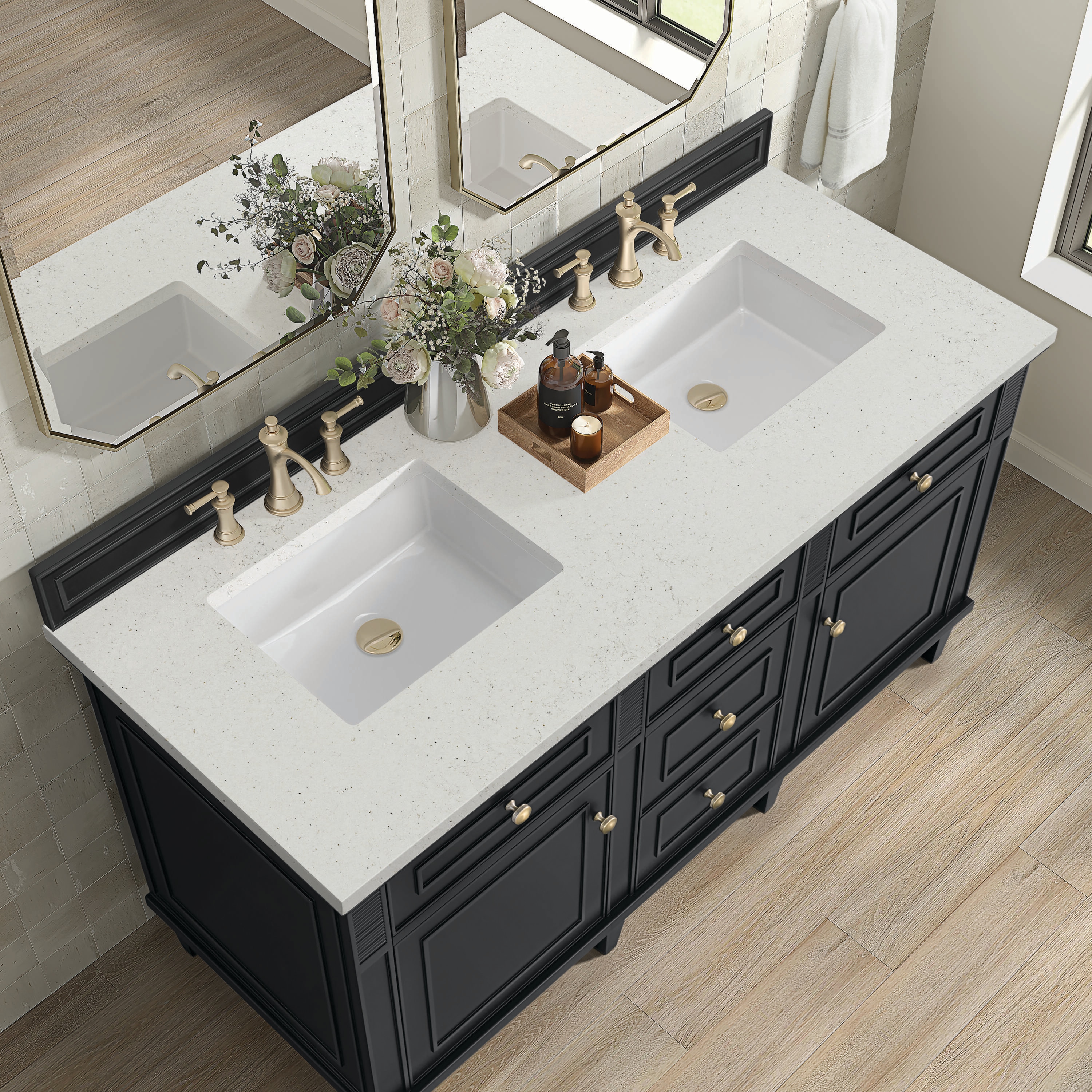 James Martin Vanities 424-V60D-BKO-3LDL Bath-Vanity-Combo - View #5