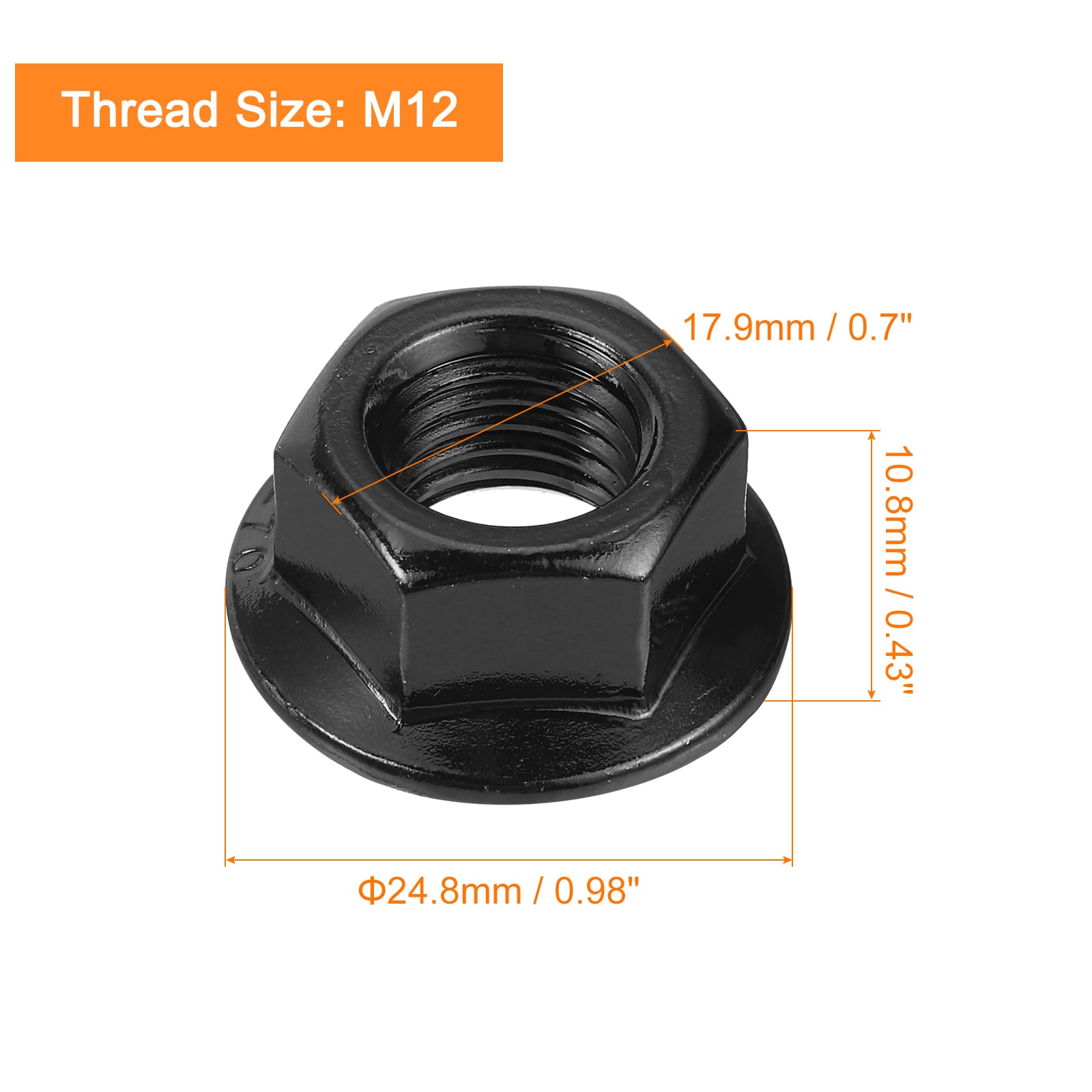 Unique Bargains S25072801UX3035 Metric-Cap-Nuts - Thumbnail View #2