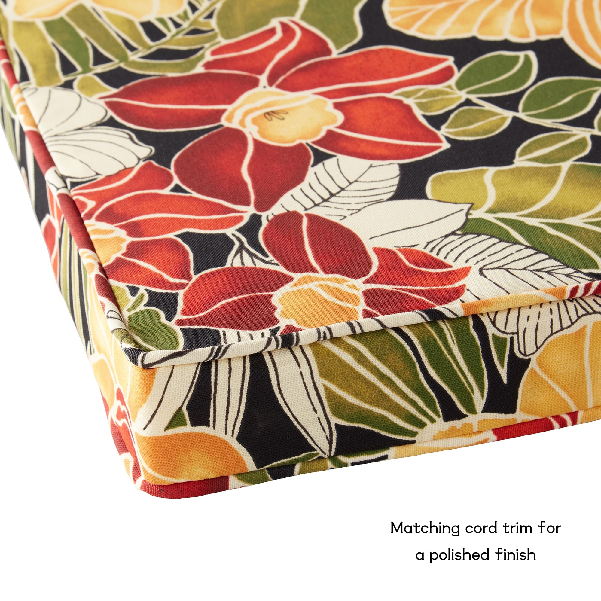 Greendale Home Fashions OP2100S4-ALOHA-BLACK Patio-Furniture-Cushions - View #5