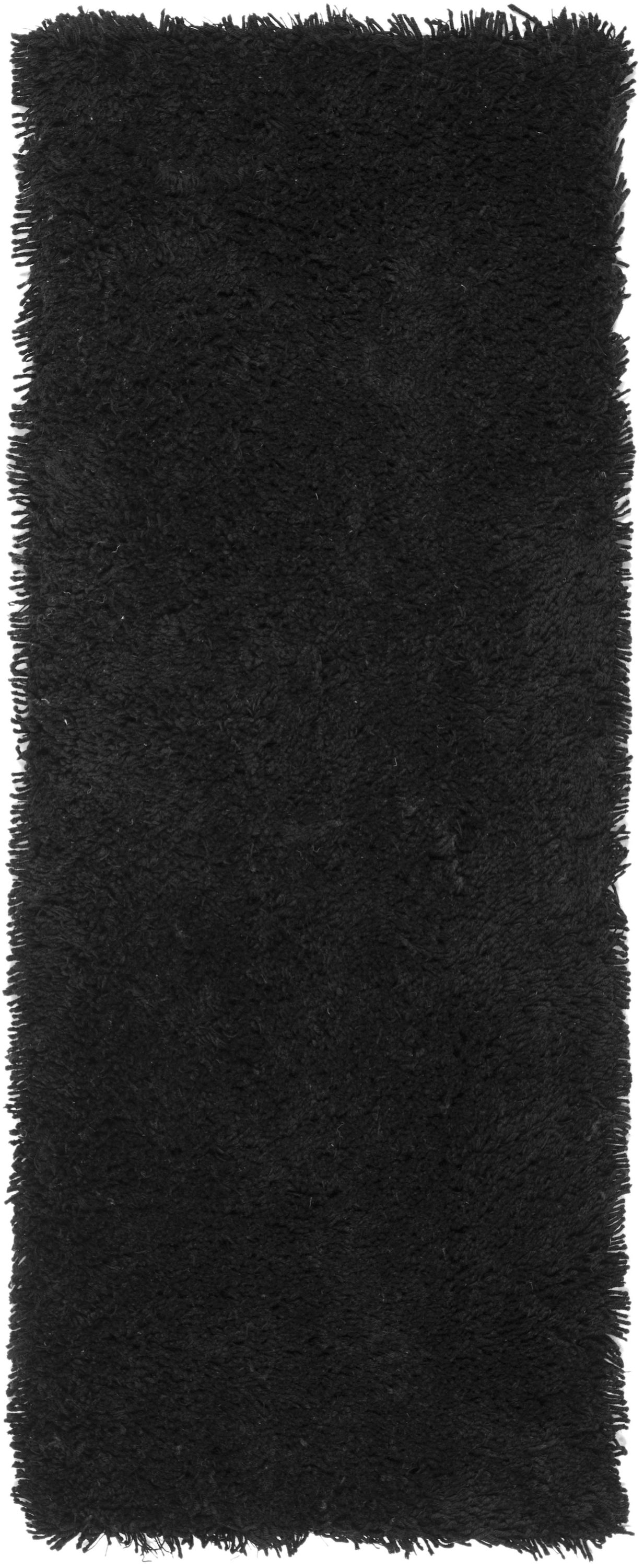 Safavieh SG240L-212 Ultra Shag 2 x 12 (ft) Tufted Polyester Black Rectangular Indoor Solid Runner rug