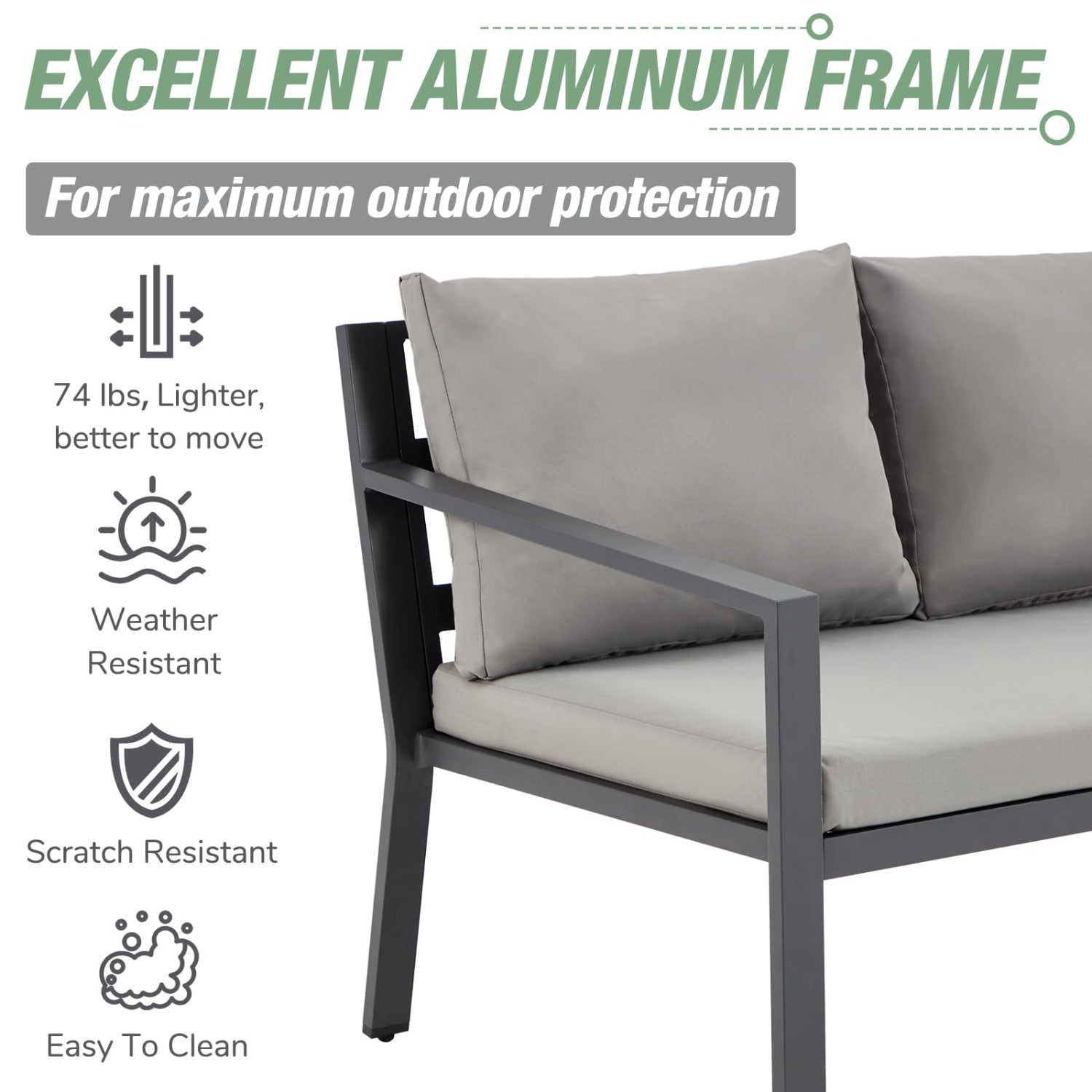 AECOJOY 16500GR-LS01 Patio-Sofas-Daybeds - View #4