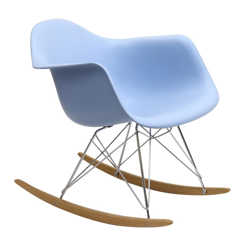 Modway Rocker Modern Blue Rocking Chair at Lowes.com