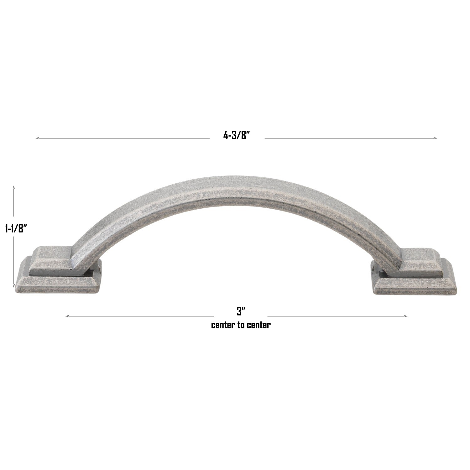 GlideRite Hardware 4355-WN-5 Cabinet-Pulls - View #4