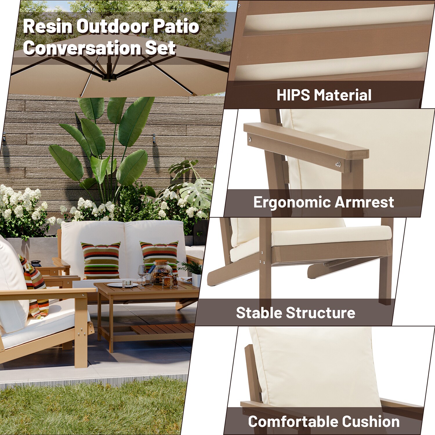 Clihome CL-H4211-42SD Patio-Conversation-Sets - View #7